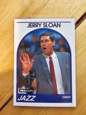 Jerry Sloan 1989-1990 NBA Hoops #267 - Utah Jazz - Fresh Pull